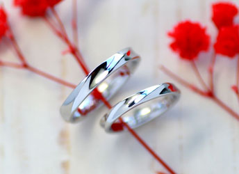 兵庫県　増田様　捻れ螺旋の手作り結婚指輪