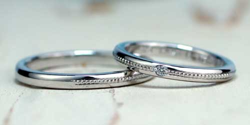 ミルグレイン結婚指輪