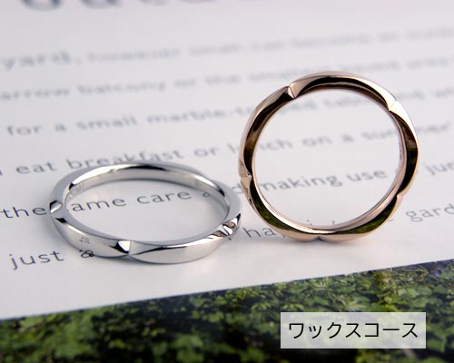 Platinum pink Gold プラチナ ピンクゴールド 人気の結婚指輪 ペア 桜