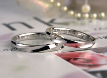 奈良県　山本様　螺旋状の手作り結婚指輪