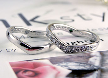 �΂߂��猩��ƃn�[�g�_�C�������؂ȃ}���b�W�����O