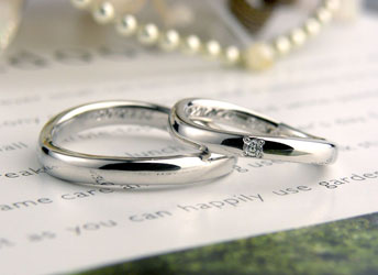 兵庫県　川根様　緩やかなS字型手作り結婚指輪