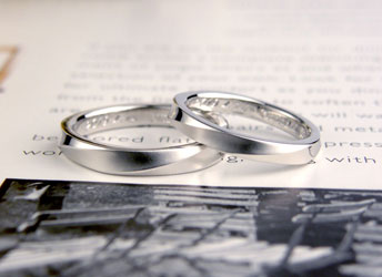 熊本県　今福様　●●手作り結婚指輪