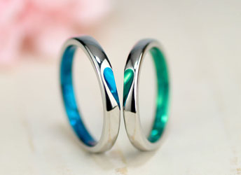 �u���[�ƃO���[���̃n�[�g�������Ԏ��茋���w��