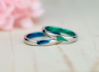 �u���[�ƃO���[���̃n�[�g�������Ԏ��茋���w��