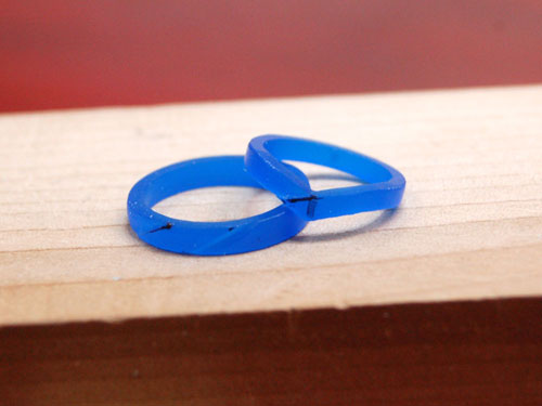 手作りした結婚指輪の原型