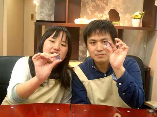 結婚指輪原型が完成した大阪のお客様