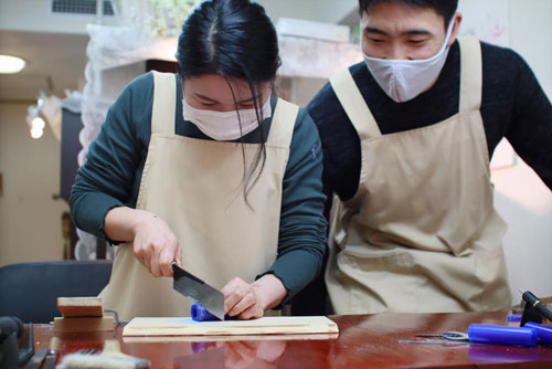 結婚指輪の手作り開始