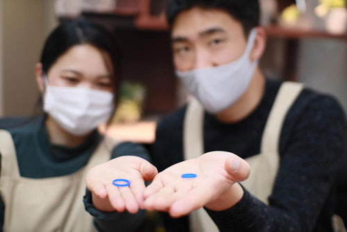 結婚指輪のワックス原型が完成