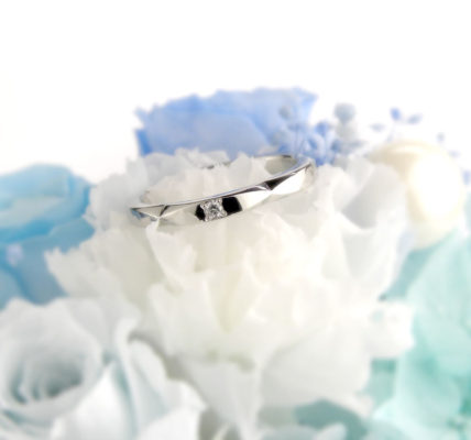 花びら型の手作り結婚指輪
