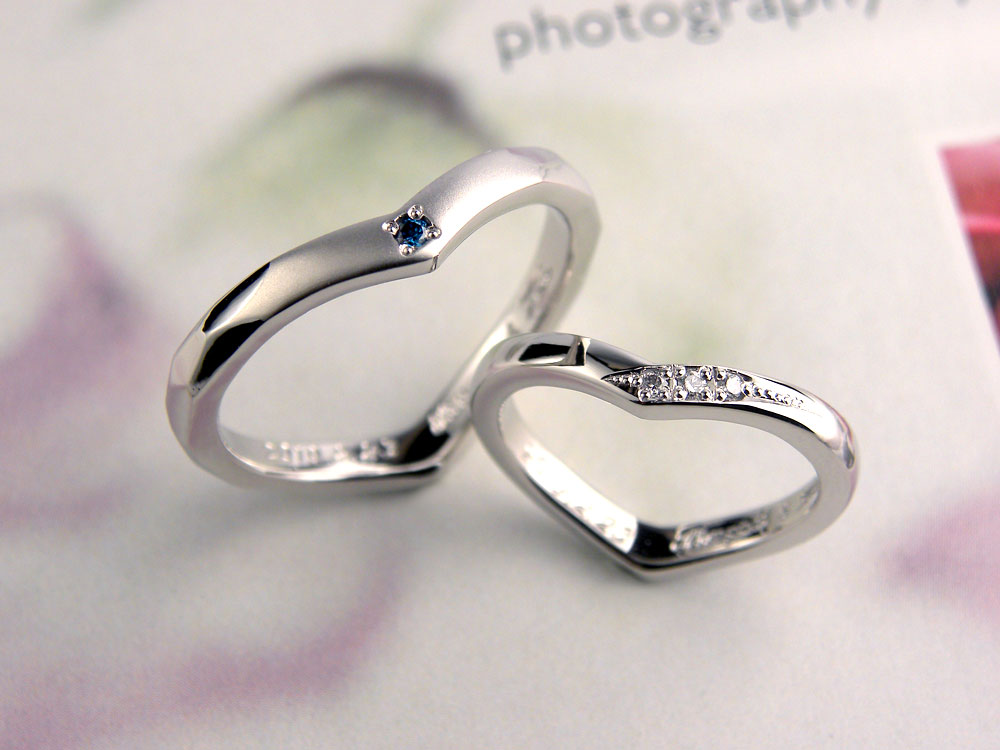 カジュアルと可愛いの混在した手作り結婚指輪