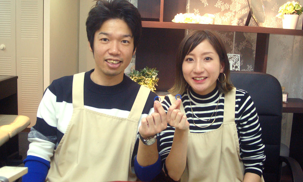手作り結婚指輪原型が完成した大阪のお客様