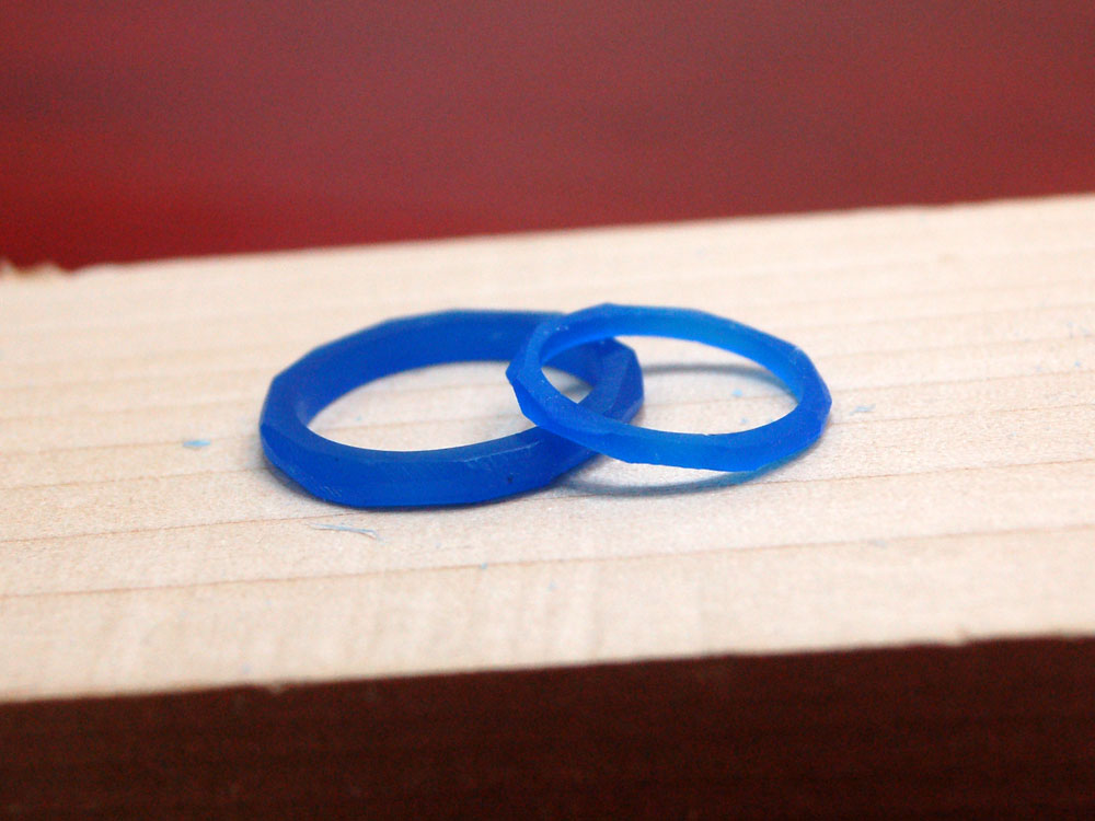 手作り結婚指輪原型