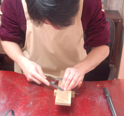 手作り指輪作業