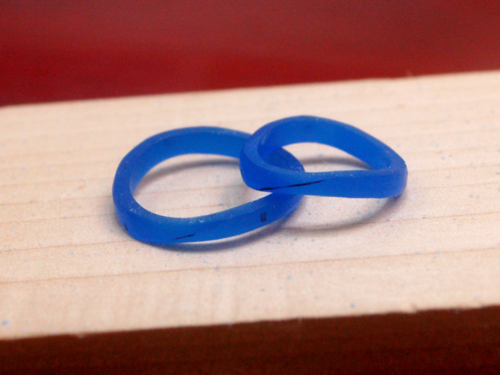 大阪のカップル様が手作りした結婚指輪原型