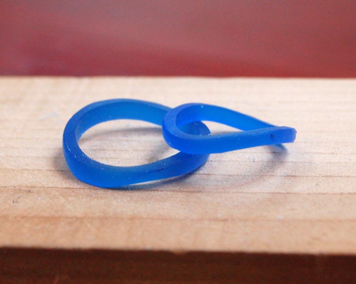 S字型シンプルな捻じれ手作り結婚指輪原型