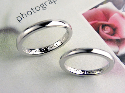 ペアリングとしても使用できる手作り結婚指輪