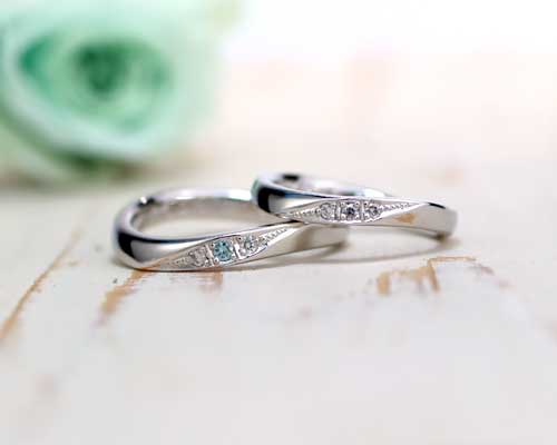 手作り結婚指輪の2番人気デザイン